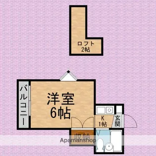 シャルムK【2階】の間取り