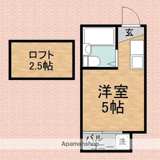 パレス朝志ヶ丘【2階】の間取り