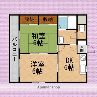 メゾン中村【1階】の間取り