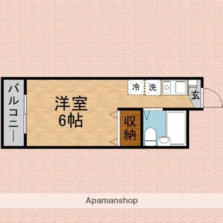 スターマンション【403号室】の間取り