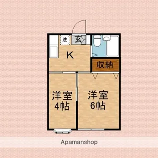 レオコーポふじみ野【103号室号室】の間取り