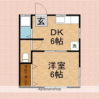タカラハイツ【201号室】の間取り