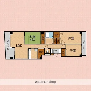 アイムふじみ野南参番館【205号室】の間取り