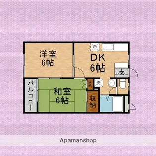 クレセント富士見【202号室】の間取り