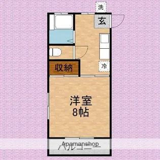 富士見コーポ【203号室】の間取り