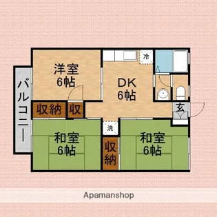 ボナールコート【2階】の間取り