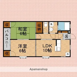 ラ・プランタンⅡ【110号室】の間取り