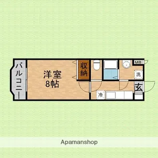 コルティーレ【303号室】の間取り