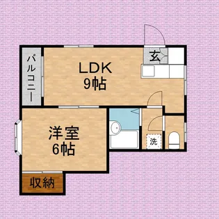 カナディアンホームⅡ【205号室】の間取り