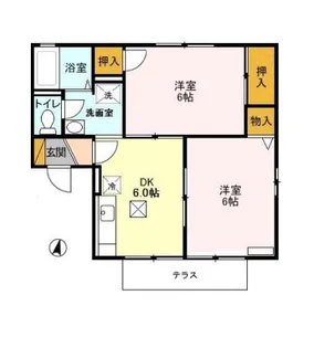 ボナールU【2階】の間取り