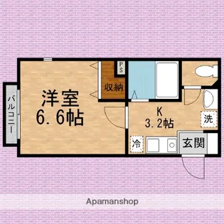 エルメゾン幸町【1階】の間取り