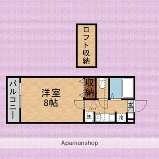 岡野ハイツ西棟【103号室】の間取り