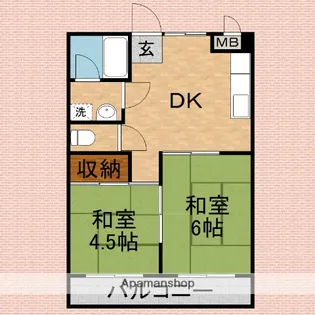 ユートピアⅡ【2階】の間取り