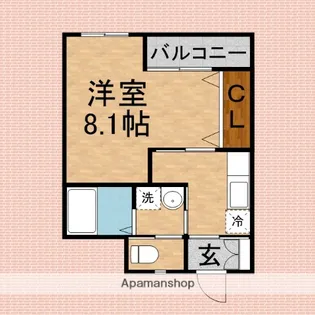 ラフィネY新河岸【1階】の間取り