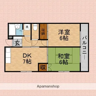 ヴィラヤマダ【2階】の間取り