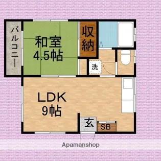 ビューハイツすごう【2階】の間取り