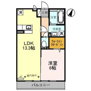 ハイム/f・クローバー【2階】の間取り