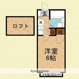 サーティ・ワン【2階】の間取り