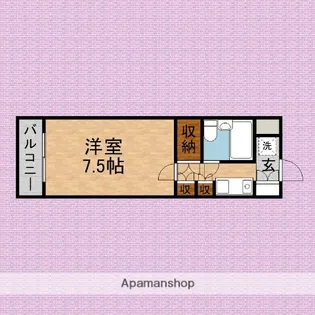 リバティパレス【113号室】の間取り