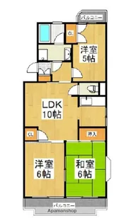 ゴールドクレスト【2階】の間取り