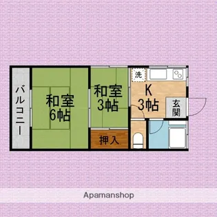 堤荘【1階】の間取り