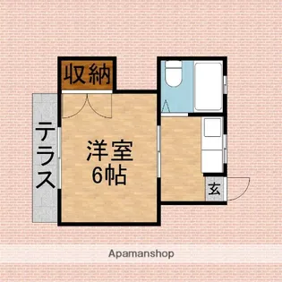 ガーデンコルテ【103号室】の間取り