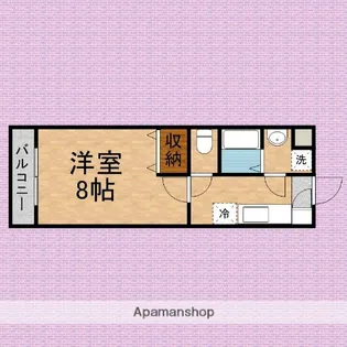 ラ・シャンス【207号室】の間取り