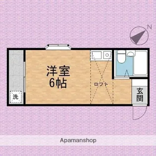 メゾン鶴瀬【1階】の間取り