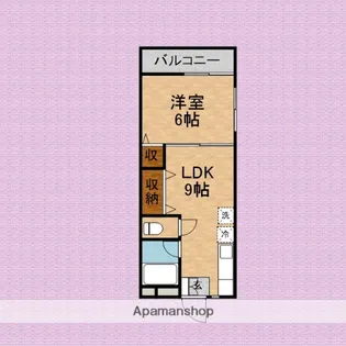 サンコーポ西山【101号室】の間取り