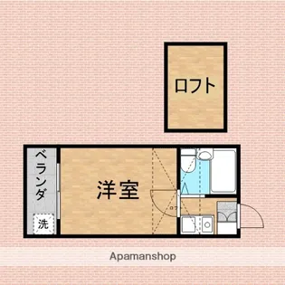 銀東ハイツⅢ【2階】の間取り
