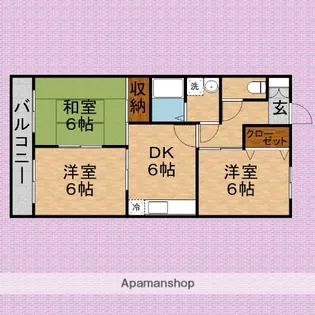 3DKの間取り画像