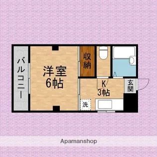 サンビュ志木【3階】の間取り