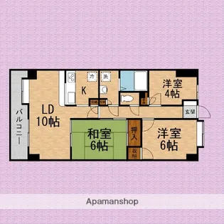 エクセレント朝霞【7階】の間取り