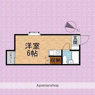 柿の木ハイツ【101号室】の間取り