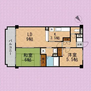 プランタン朝霞台【2階】の間取り