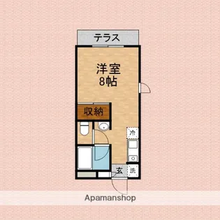 アビタシオン三上【101号室】の間取り