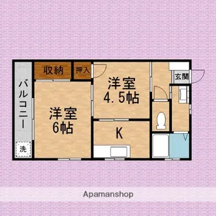 迫田マンション【3階】の間取り