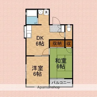 コーポ東【2階】の間取り