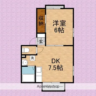 シャルムキヨ【2階】の間取り