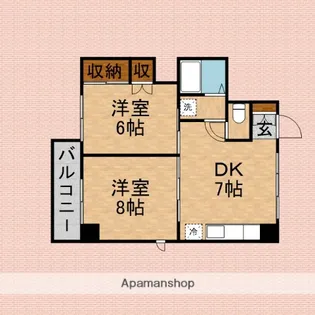 アーバンサイド【205号室】の間取り