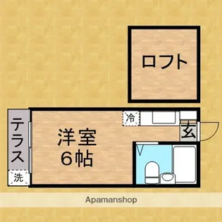 ジュネス上福岡Ⅱ【101号室】の間取り