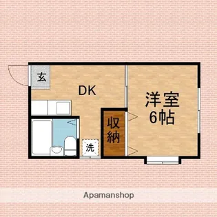 メゾン武蔵野【202号室】の間取り