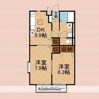 コンフォートフォレスト【1階】の間取り