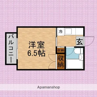 コーポカトレア1号館【2階】の間取り