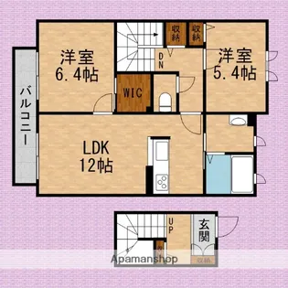 SPACE【201号室】の間取り