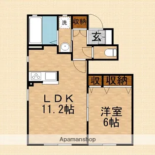 ディアコートふじみ野C【1階】の間取り