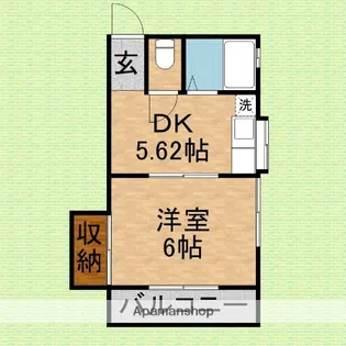 アザレーアふじみ野【101号室】の間取り