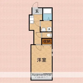 ケーズガーデンみずほ【108号室】の間取り
