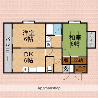 KM−みずほ台【401号室】の間取り