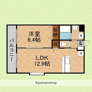 LE COURAGE【401号室】の間取り